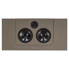 Lyngdorf LCR-2 On-Wall LCR Speaker - single brown speaker front view without grille
