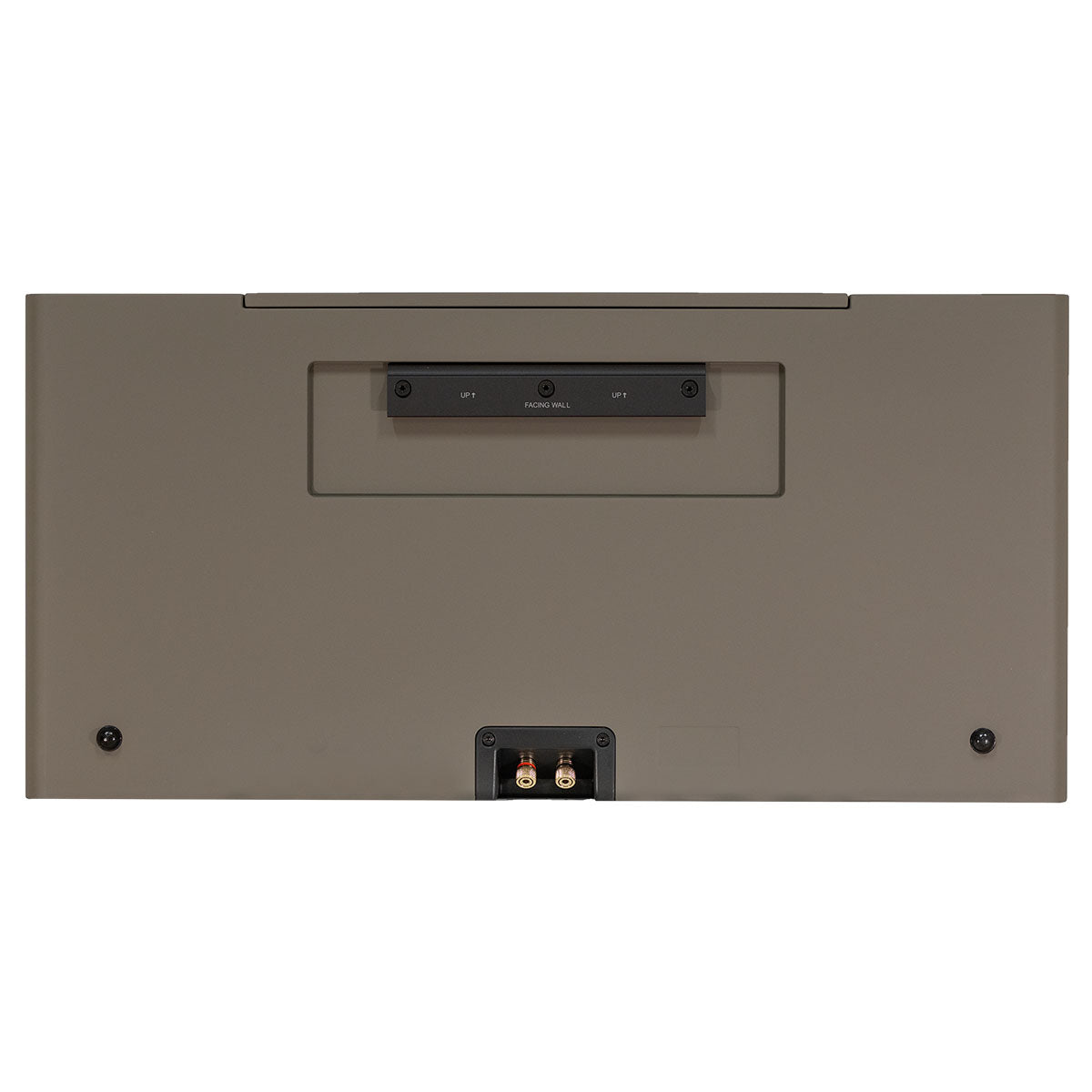 Lyngdorf LCR-2 On-Wall LCR Speaker - single brown speaker rear view