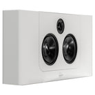 Lyngdorf LCR-2 On-Wall LCR Speaker - single white speaker front view angled right without grille