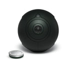 Devialet Phantom Ultimate 108 dB High-End Connected Speaker - Deep Forest - front view with remote to left