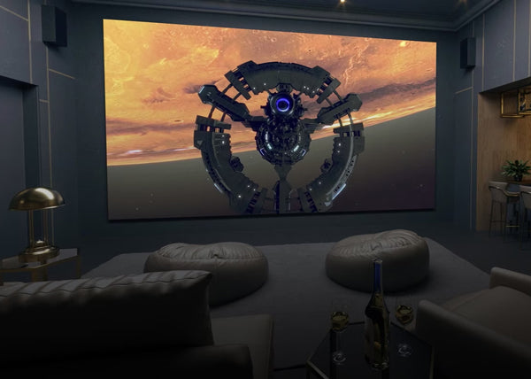 Video wall in a gaming room.