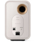 KEF LSX II Wireless HiFi Speakers cotton white rear view