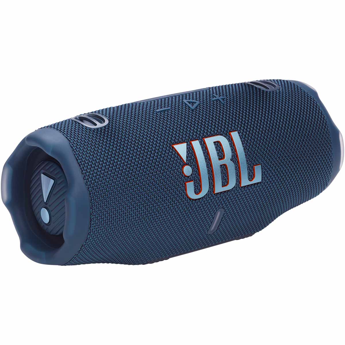 JBL Charge 6 Portable Bluetooth Speaker - blue angled front view