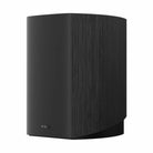 Revel Performa4 M145 Bookshelf Loudspeaker - Black - single speaker front and side view with grille angled left