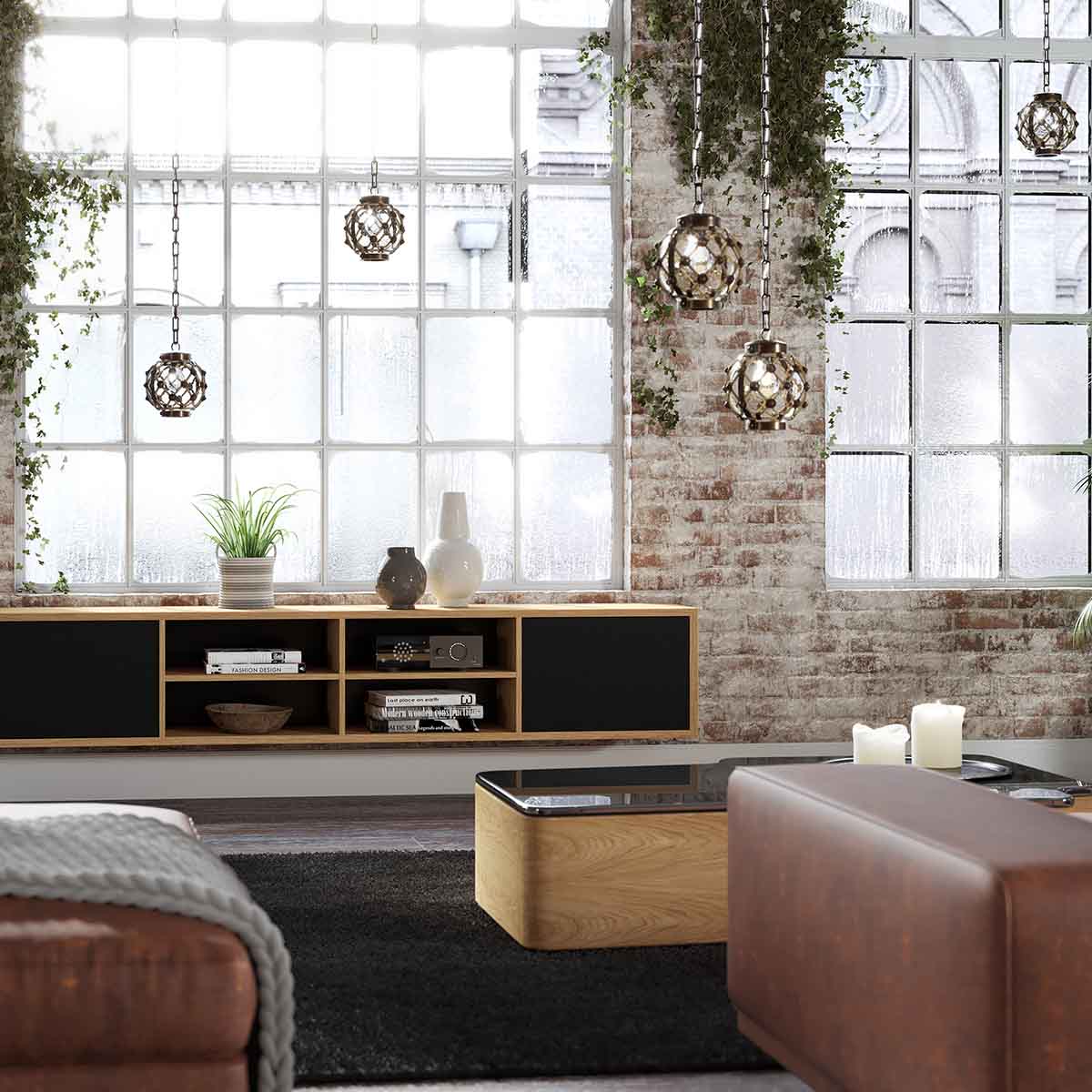 Lyngdorf TDAI-1120 Compact Streaming Amplifier with RoomPerfect lifestyle shot of unit on shelf