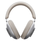 Beige over-ear headphones on a white background