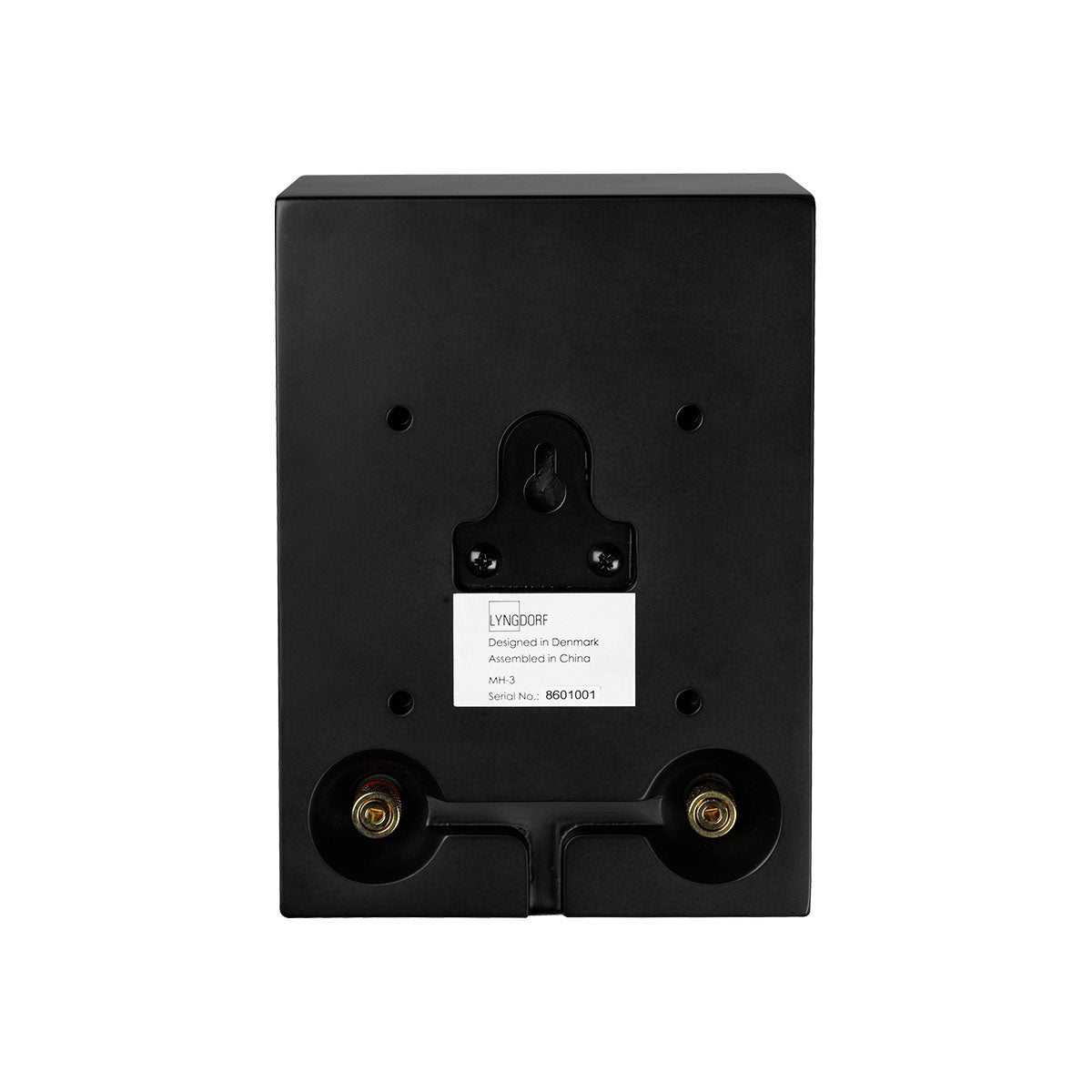 Lyngdorf MH-3 Black Satellite Speaker rear view