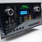 McIntosh MX124 A/V Processor front view detail angled left