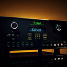 McIntosh MX124 A/V Processor editorial photo front view angled right