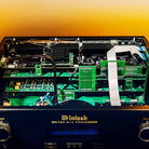 McIntosh MX124 A/V Processor editorial photo of unit with top chassis removed to show internal components