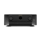 A black Marantz Cinema 50 Series 2 AV Receiver with two large front volume knobs, a central display screen, and a row of control buttons below, shown against a plain white background.