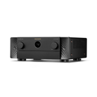 A black Marantz Cinema 50 Series 2 AV Receiver with two large front knobs, a central display, and a textured side panel, shown on a clean white background.