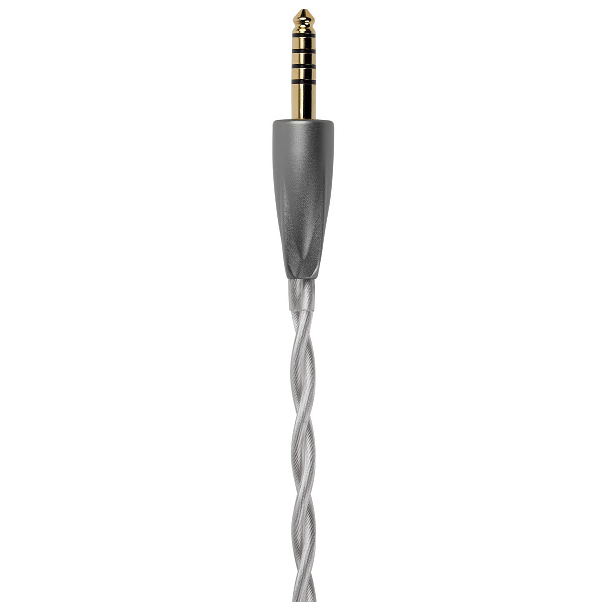 Meze Audio ASTRU Single Dynamic Driver In-Ear Monitors - detail of 4.4mm input on white background