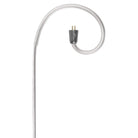 Meze Audio ASTRU Single Dynamic Driver In-Ear Monitors - left earbud wire disconnected from earbud on white background