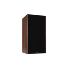A single Mission 700 Bookshelf Speaker with a dark brown wood-grain cabinet and a black front baffle, shown at a three-quarter angle on a plain white background.