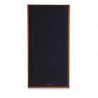 A single Mission 770 2-way Vented-Box / Standmount Speaker with a dark navy blue fabric grille and a medium brown wood frame, shown against a plain white background.