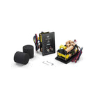 MoFi Electronics SourcePoint 10 Master Edition Upgrade Crossover Kit - Pair - two bungs to left, unit to center with exterior facing, unit to right laying flat showing interior components