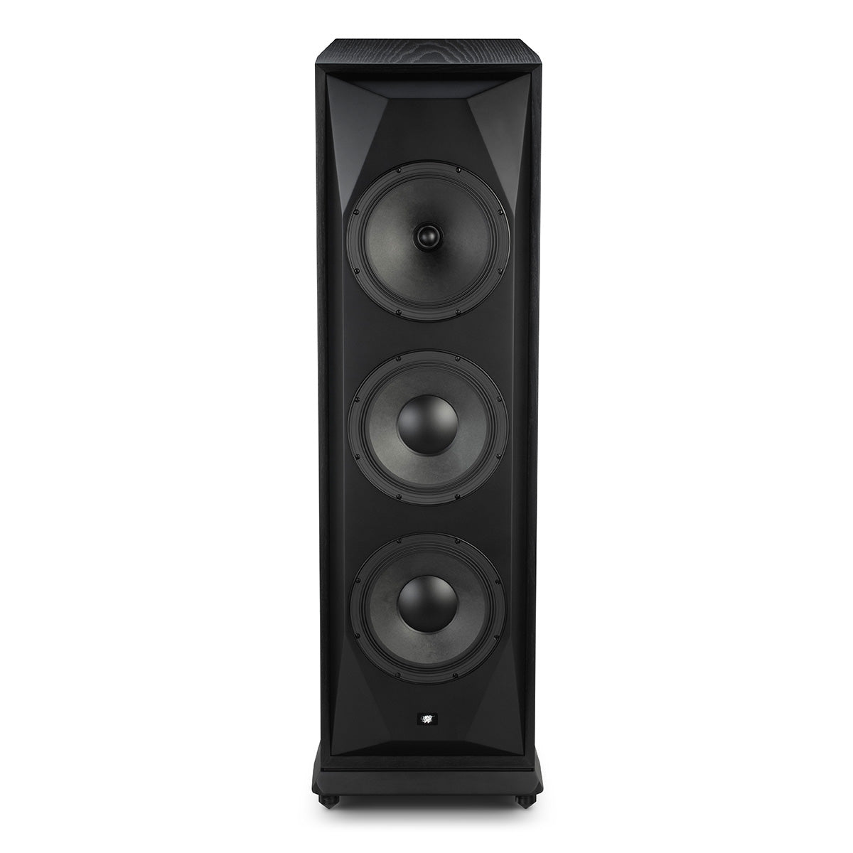 MoFi Electronics SourcePoint V10 Master Edition Floorstanding Speaker - single black - front view without grilles