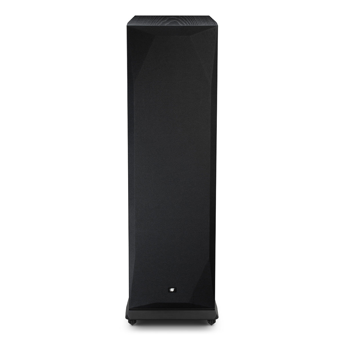MoFi Electronics SourcePoint V10 Master Edition Floorstanding Speaker - single black - front view with grilles