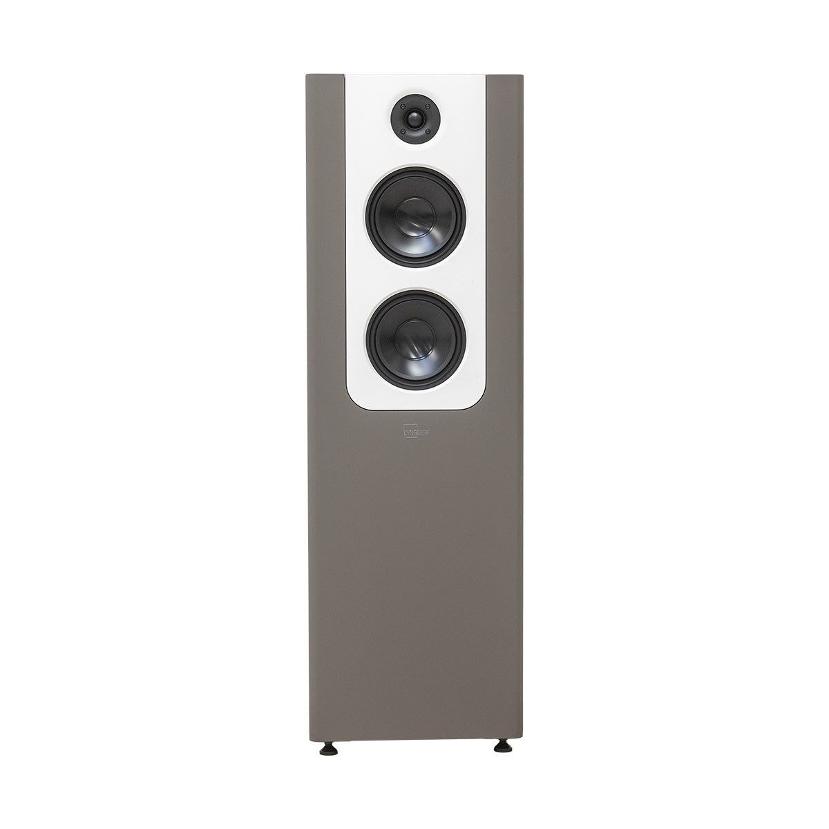 Lyngdorf FR-2 Speaker - Mocca with white baffle and no grille