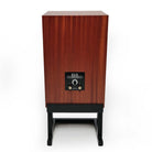 KLH Model Three Acoustic Suspension Loudspeakers - single mahogany speaker rear view