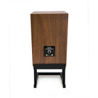 KLH Model Three Acoustic Suspension Loudspeakers - single walnut speaker rear view