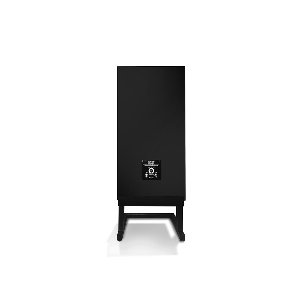 KLH Model Five Acoustic Suspension Loudspeakers - single black speaker rear view