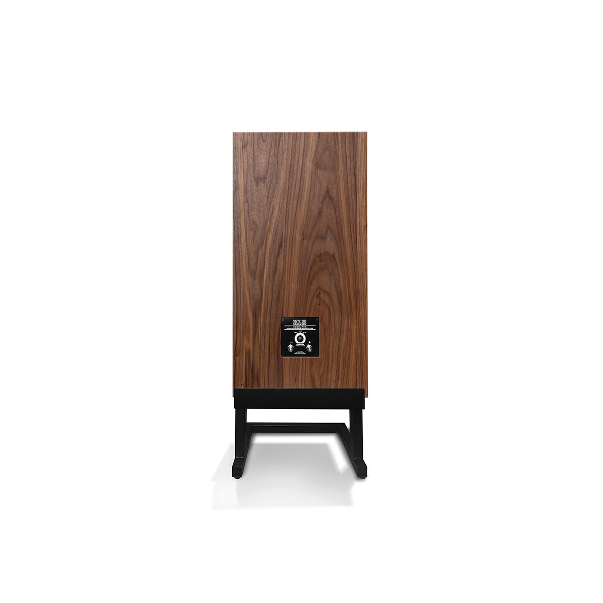 KLH Model Five Acoustic Suspension Loudspeakers - single walnut speaker rear view