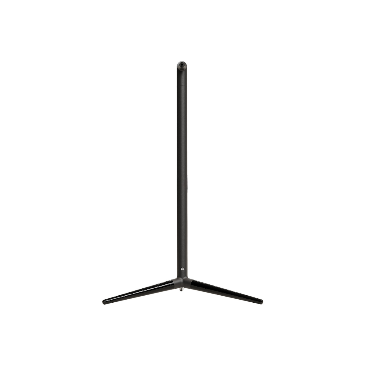 A black Monitor Audio Radius Floor Stand 4G with a central vertical pole and three angled legs, shown against a plain white background.