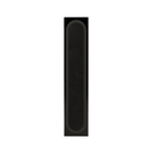 A black rectangular Monitor Audio Radius On Wall 4G 2-way LCR Speaker with a textured oval grille, shown vertically against a plain white background.