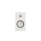 Back view of a Monitor Audio Silver 50 8G Compact 2-way Bookshelf Speaker with ports on a white background