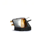 Rega ND9 Moving Magnet Phono Cartridge - side view of cartridge upside down on white background with needle pointing right