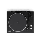 Black turntable with 'Kanto' branding on a white background