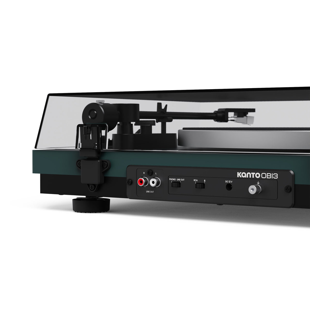 Kanto OB13 turntable on a white background