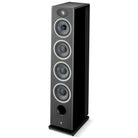 Focal Omada N°3 Floor Standing Speaker - Black High Gloss - single speaker no grille angled left