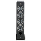 Focal Omada N°3 Floor Standing Speaker - Black High Gloss - single speaker no grille front view