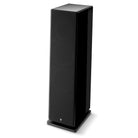Focal Omada N°4 Floor Standing Speaker - Black High Gloss - single speaker with grille angled left