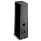 Focal Omada N°4 Floor Standing Speaker - Black High Gloss - single speaker rear view angled right