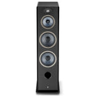 Focal Omada N°4 Floor Standing Speaker - Black High Gloss - single speaker no grille front view