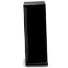 Focal Omada N°4 Floor Standing Speaker - Black High Gloss - single speaker side view facing right with grille