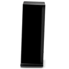 Focal Omada N°4 Floor Standing Speaker - Black High Gloss - single speaker side view facing left with grille