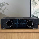 Onkyo Muse Y-40 Network Integrated Amplifier - Black - lifestyle photo of unit on cabinet