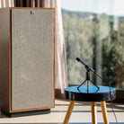 Onkyo Muse Y-50 Network Integrated Amplifier - shot of Dirac mic in front of speaker