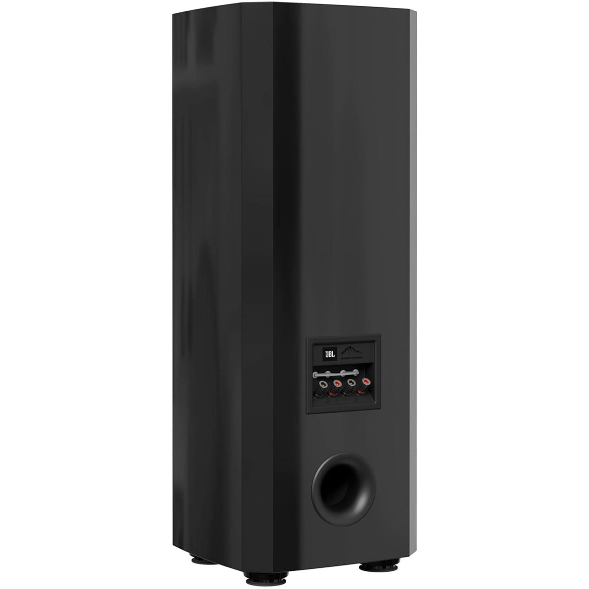 JBL Summit Pumoni Floorstanding Loudspeaker -  Ebony - single speaker rear view angled right