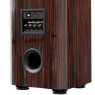 JBL Summit Pumoni Floorstanding Loudspeaker -  Ebony - detail of rear port and connections angled left