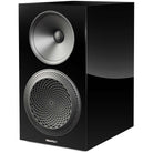 Paradigm Premier 220B V2 Bookshelf Speaker - Each piano black angled front view without grille