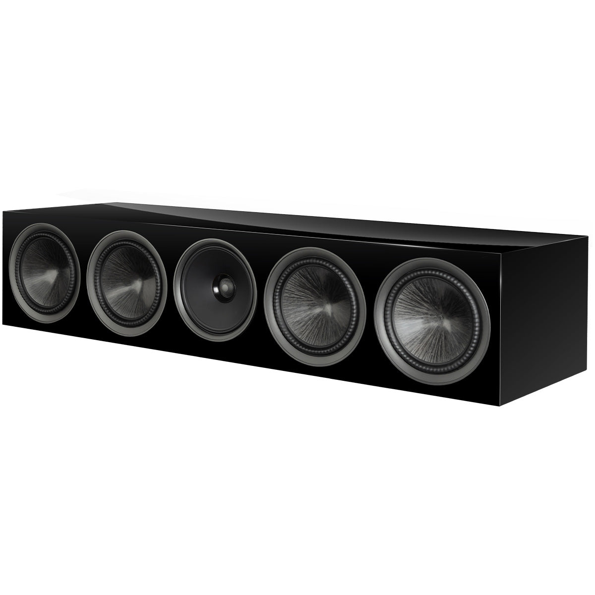 Paradigm Premier 620C V2 Center Channel Speaker - Each piano black angled front view without grille