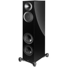 Paradigm Premier 720F V2 Floorstanding Speaker - Each piano black angled front view without grille