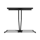 Black adjustable TV mount on a white background