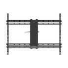 Black TV wall mount on a white background